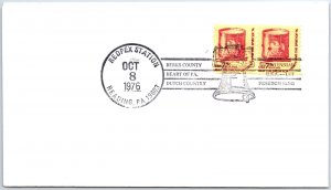 US SPECIAL EVENT COVER REDPEX STAMP EXHIBITION AT READING PENNSYLVANIA 1976