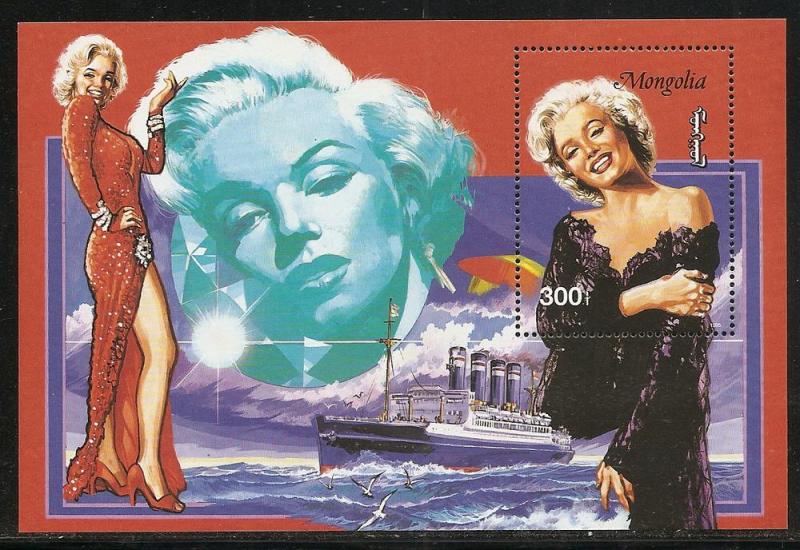 Mongolia 2225 1995 Marilyn Monroe s.s. MNH