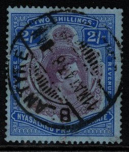 NYASALAND SG139 1938 2/= PURPLE & BLUE/BLUE FINE USED