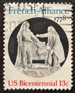 US #1753 Used F/VF 13c French Alliance 1978 [G15.2.3]