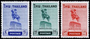 Thailand Scott 312-314 (1955) Mint NH VF Complete Set, CV $60.50 C