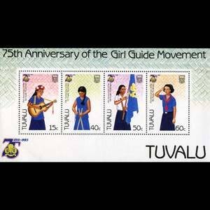 TUVALU 1985 - Scott# 331a S/S Girl Guides NH