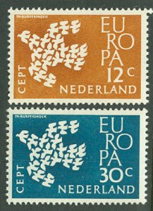 Netherlands # 387-88  Europa 1961  (2) Mint NH