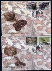 251 - NORTH MACEDONIA 2020 - Fauna - Snakes -FDC