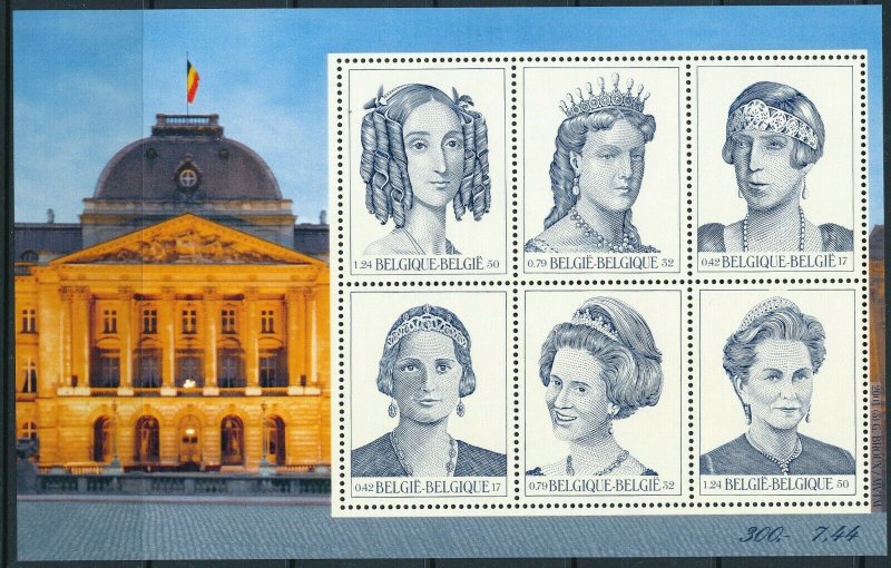 [I500000] Belgium 2001 Queens good sheet very fine MNH