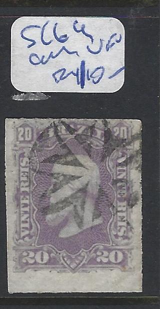 BRAZIL (P0303BB)  DOM PEDRO 20R  SC 69  CORK CANCEL  VFU