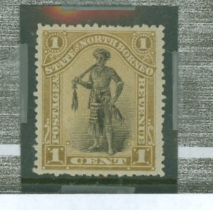 North Borneo #59v Unused Single