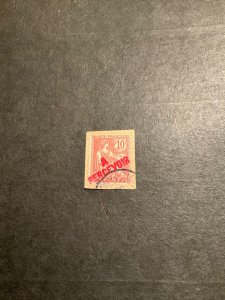 Stamps French Offices in China J28 used on a piece