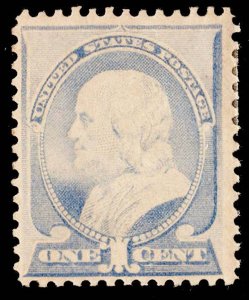 United States Scott 212 Unused hinged.