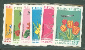 Gabon #C109-C111  Single (Complete Set) (Flowers)