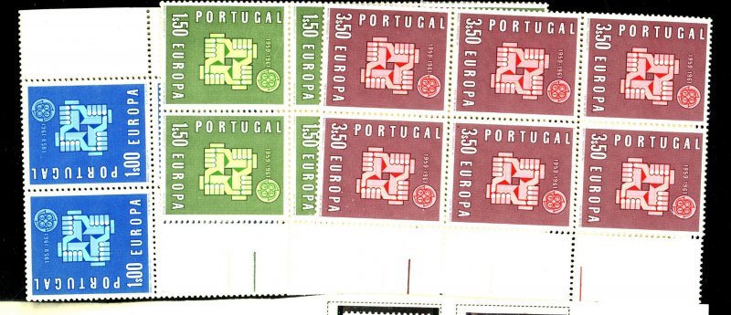 Portugal #875-77 MINT Partial Sheets of 20 FVF OG NH Cat$60