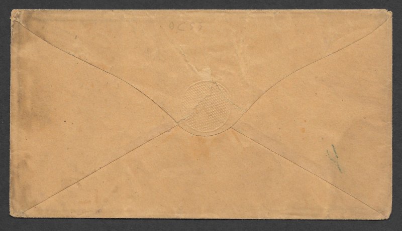 Doyle's_Stamps: Ophirville, Placer County, California Postal History - Cover