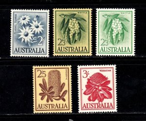 Australia stamps #327 - 330, MNHOG, XF, SCV $21.25 