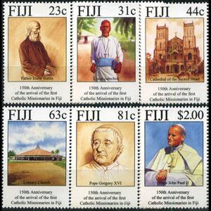 FIJI 1994 - Scott# 713-8 Missionaries Set of 6 NH