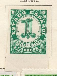 Spain 1932-35 Early Issue Fine Mint Hinged 1c. Imperf 143473