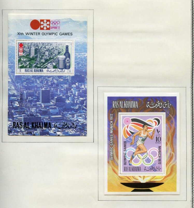 RAS AL KHAIMA SELECTION OF STAMPS & SOUVENIR SHEETS PERFORATED  MINT NH