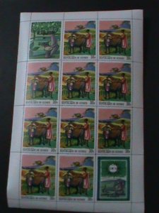 GUINEA-1968-SC#507-LAN-THE CHILD & BUFFALO-PAINTING MNH FULL SHEET-VERY FINE