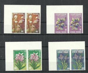 994 - Tunisia- Tunisie- Imperforated-Flora- Fleurs- Rose - Complete set 4v.MNH** 