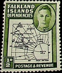 Falkland Islands, Dependencies 1946 ½d SG G1 ** MNH KGVI (002751)