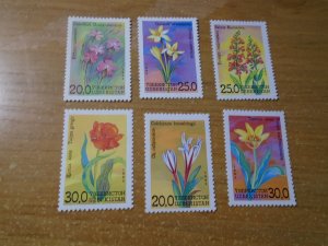 Uzbekistan  #  38-43   MNH      Flowers