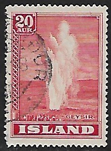Iceland # 204 - Geyser - used....{GBl)