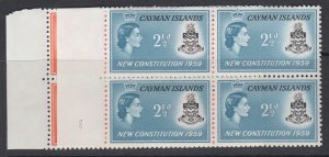 CAYMAN ISLANDS, Scott 151-152, MNH blocks