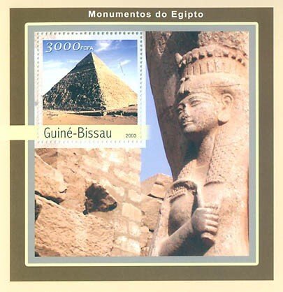 GUINEA BISSAU - 2003 - Egyptian Monuments - Perf Souv Sheet - Mint Never Hinged