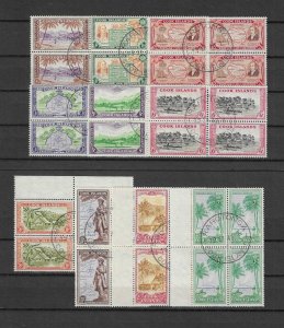 COOK ISLANDS 1949/61 SG 150/9 USED Cat £260