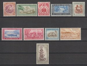 WESTERN SAMOA 1952 SG 219/28 MNH Cat £30