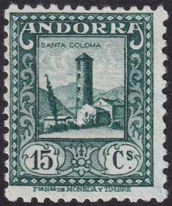 Andorra Spanish 1937 Sc 28 MNG(*)