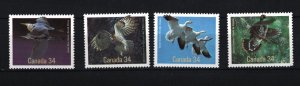 CANADA 1986 BIRDS SET OF 4 STAMPS MNH