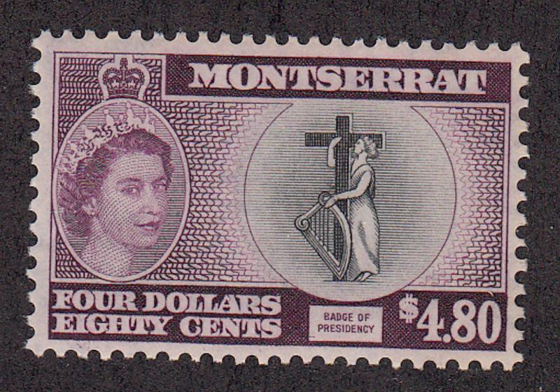 Montserrat - 1955 - SC 142 - LH - High value