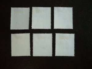 Stamps - Malaya Selangor-Scott# 142,144-148 Mint Hinged & Used Set of 6 Stamps