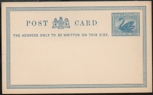 1894 Western Australia Postal Card #6 Mint