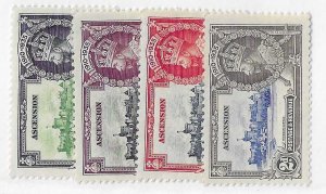 Ascension Sc #33-36 Silver Jubilee set of 4 LH VF