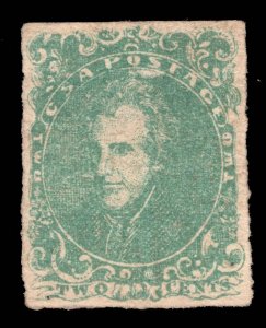 MOMEN: US STAMPS CSA # 3 UNUSED NO GUM $450 LOT #18905-8