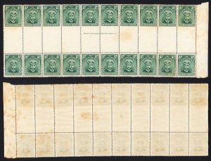 Southern Rhodesia SG1 1/2d Gutter Strip of 20 (toned) U/M