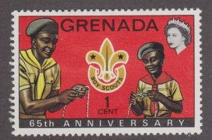 Grenada 469 Two Boy Scouts Knotting Ropes 1972