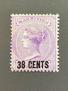 Mauritius 56 F MH. Scott $ 50.00