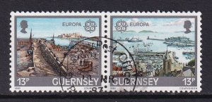 Guernsey   #260-261a  cancelled  1983  Europa pair 13p