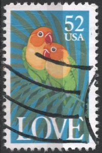 SC#2537 52¢ Love Single (1991) Used