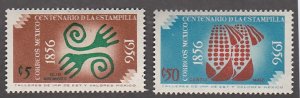 Mexico # 891, 894, Aztec Designs,,  Mint Hinged
