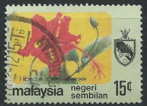 Negri Sembilan 1979 - 15c Hibiscus - SG107 used