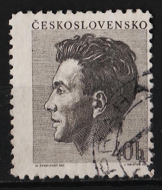 Czechoslovakia 1953 10th Death Anniversary of Julius Fucik 40h (1/2) USED