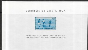 Costa Rica  #C289  $2 Soccer  S/S (MNH)    CV $6.50