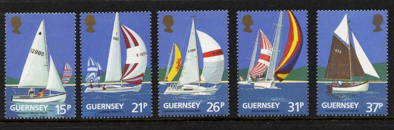 Guernsey 459-63 MNH Yacht Club Centenary