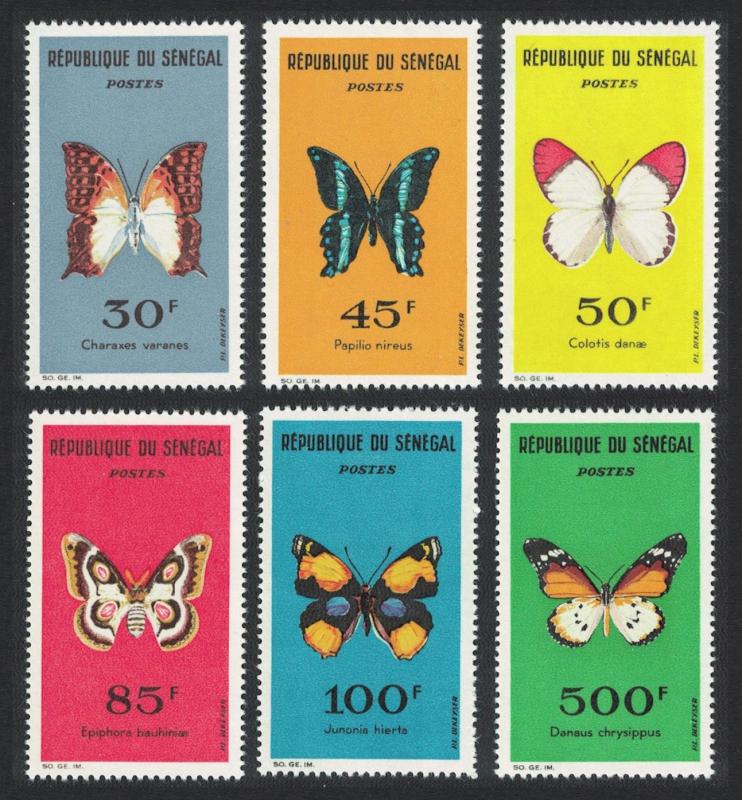 Senegal Butterflies 6v SG#262-267 SC#221-226