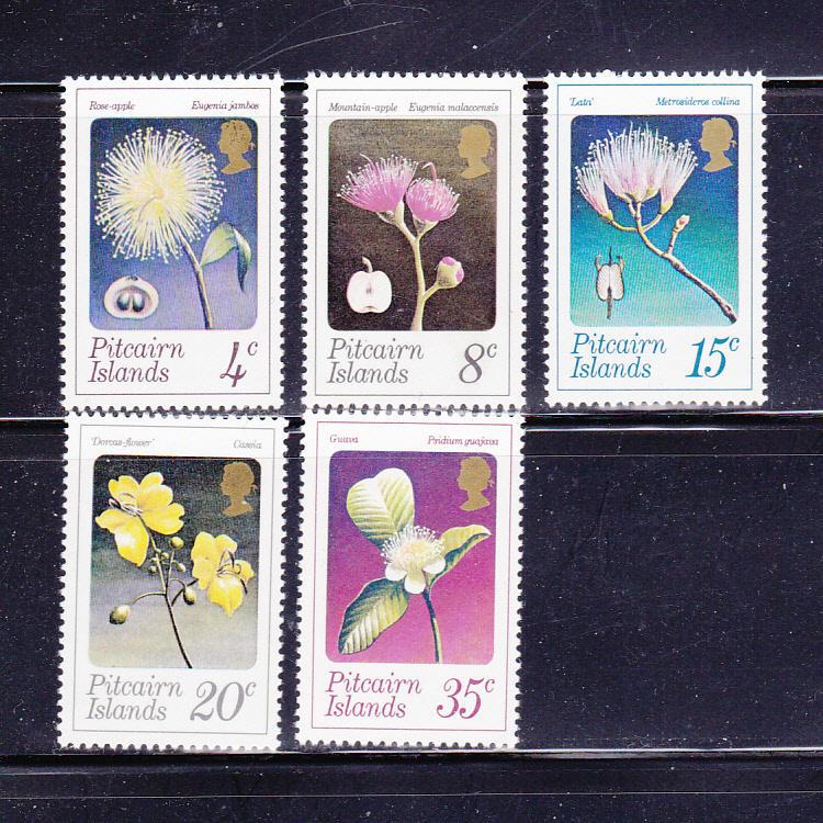 Pitcairn Islands 130-134 Set MNH Flowers