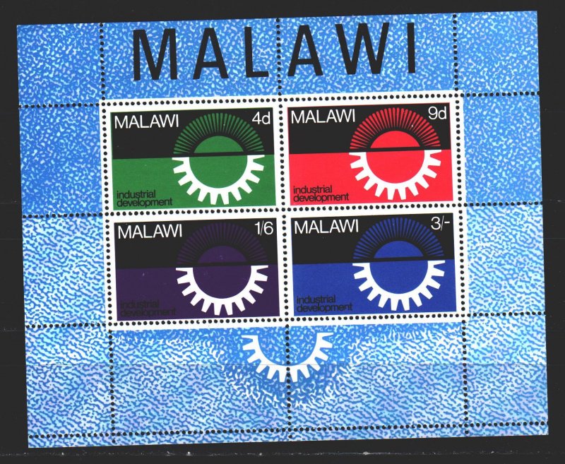 Malawi. 1967. bl8. Industrialization Malawi. MNH.