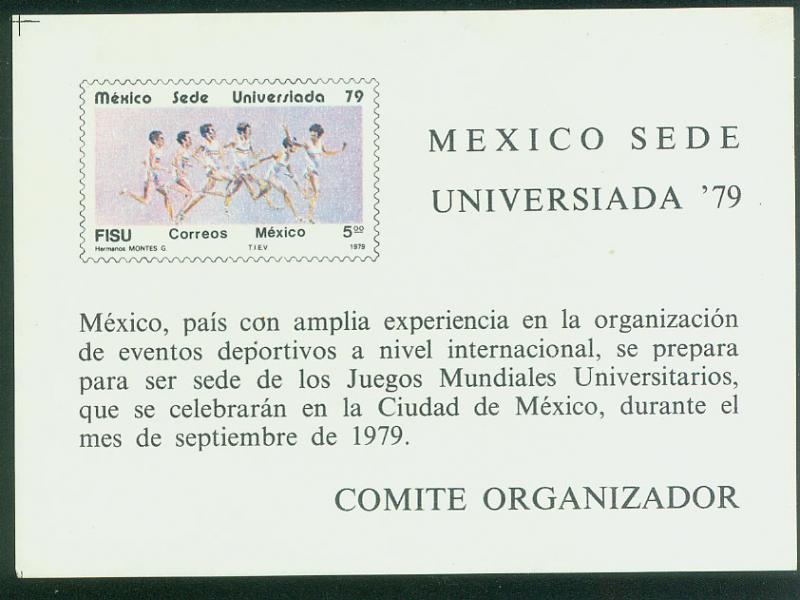 MEXICO 1178-1181, C606-C608 INCL. 2 SS. University Games. MINT, NH. F-VF.